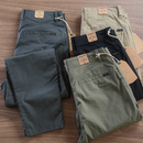 Calça Reta Masculina em Sarja [Kit 4 Unidades]!