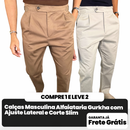 [COMPRE 1 E LEVE 2] Calças Masculina Alfaiataria Gurkha com Ajuste Lateral e Corte Slim