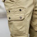 [Leve 4 Pague 2] Calça Tática Vulcan Masculina em Sarja Robusta de Algodão e Poliéster com Bolsos Táticos e Botões de Pressão